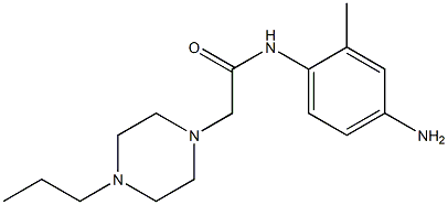 N-(4-amino-2-methylphenyl)-2-(4-propylpiperazin-1-yl)acetamide Structure