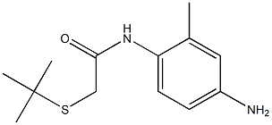 N-(4-amino-2-methylphenyl)-2-(tert-butylsulfanyl)acetamide Struktur