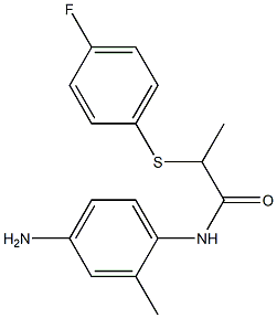 N-(4-amino-2-methylphenyl)-2-[(4-fluorophenyl)sulfanyl]propanamide