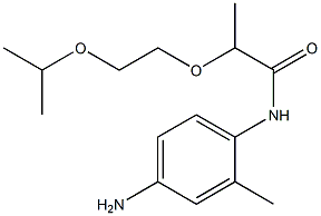 N-(4-amino-2-methylphenyl)-2-[2-(propan-2-yloxy)ethoxy]propanamide Struktur