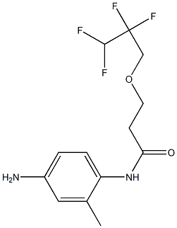 N-(4-amino-2-methylphenyl)-3-(2,2,3,3-tetrafluoropropoxy)propanamide Struktur