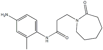 N-(4-amino-2-methylphenyl)-3-(2-oxoazepan-1-yl)propanamide Struktur