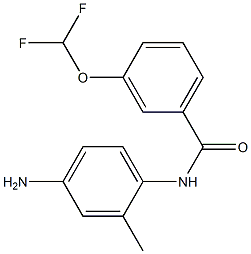 N-(4-amino-2-methylphenyl)-3-(difluoromethoxy)benzamide Struktur