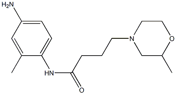N-(4-amino-2-methylphenyl)-4-(2-methylmorpholin-4-yl)butanamide 结构式