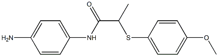 N-(4-aminophenyl)-2-[(4-methoxyphenyl)sulfanyl]propanamide Struktur
