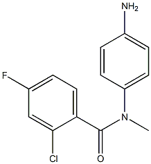 N-(4-aminophenyl)-2-chloro-4-fluoro-N-methylbenzamide 结构式