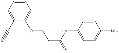 N-(4-aminophenyl)-3-(2-cyanophenoxy)propanamide Structure