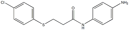 N-(4-aminophenyl)-3-[(4-chlorophenyl)sulfanyl]propanamide
