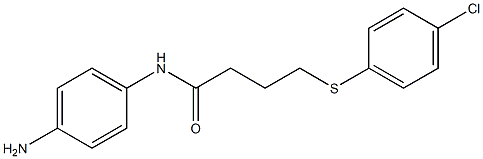 N-(4-aminophenyl)-4-[(4-chlorophenyl)sulfanyl]butanamide Struktur