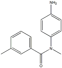 N-(4-aminophenyl)-N,3-dimethylbenzamide Struktur