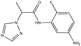 N-(5-amino-2-fluorophenyl)-2-(1H-1,2,4-triazol-1-yl)propanamide Structure