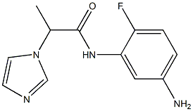 N-(5-amino-2-fluorophenyl)-2-(1H-imidazol-1-yl)propanamide Structure
