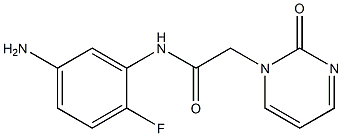 N-(5-amino-2-fluorophenyl)-2-(2-oxopyrimidin-1(2H)-yl)acetamide Struktur