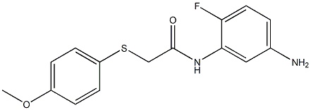 N-(5-amino-2-fluorophenyl)-2-[(4-methoxyphenyl)sulfanyl]acetamide