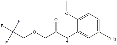 N-(5-amino-2-methoxyphenyl)-2-(2,2,2-trifluoroethoxy)acetamide 化学構造式