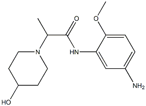 N-(5-amino-2-methoxyphenyl)-2-(4-hydroxypiperidin-1-yl)propanamide