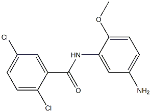 N-(5-amino-2-methoxyphenyl)-2,5-dichlorobenzamide 结构式