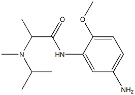 N-(5-amino-2-methoxyphenyl)-2-[isopropyl(methyl)amino]propanamide Struktur