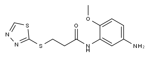 N-(5-amino-2-methoxyphenyl)-3-(1,3,4-thiadiazol-2-ylsulfanyl)propanamide