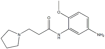 N-(5-amino-2-methoxyphenyl)-3-pyrrolidin-1-ylpropanamide