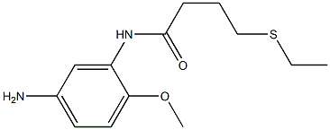 N-(5-amino-2-methoxyphenyl)-4-(ethylsulfanyl)butanamide Structure