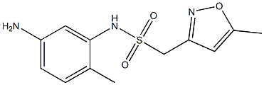 N-(5-amino-2-methylphenyl)-1-(5-methyl-1,2-oxazol-3-yl)methanesulfonamide Structure