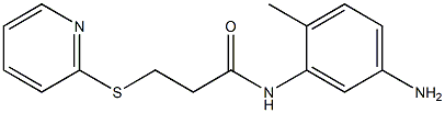 N-(5-amino-2-methylphenyl)-3-(pyridin-2-ylsulfanyl)propanamide Struktur