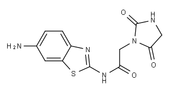 N-(6-amino-1,3-benzothiazol-2-yl)-2-(2,5-dioxoimidazolidin-1-yl)acetamide