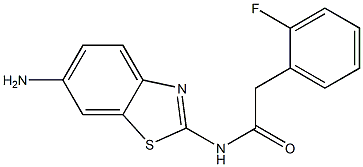N-(6-amino-1,3-benzothiazol-2-yl)-2-(2-fluorophenyl)acetamide Struktur