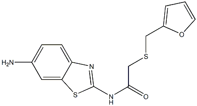 N-(6-amino-1,3-benzothiazol-2-yl)-2-[(furan-2-ylmethyl)sulfanyl]acetamide
