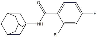 N-(adamantan-1-yl)-2-bromo-4-fluorobenzamide Struktur