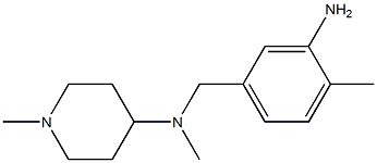 N-[(3-amino-4-methylphenyl)methyl]-N,1-dimethylpiperidin-4-amine