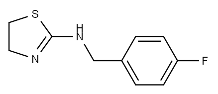 N-[(4-fluorophenyl)methyl]-4,5-dihydro-1,3-thiazol-2-amine Structure