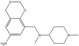 N-[(6-amino-2,4-dihydro-1,3-benzodioxin-8-yl)methyl]-N,1-dimethylpiperidin-4-amine
