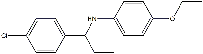 N-[1-(4-chlorophenyl)propyl]-4-ethoxyaniline Structure