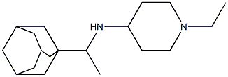 N-[1-(adamantan-1-yl)ethyl]-1-ethylpiperidin-4-amine Structure