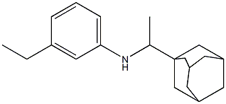 N-[1-(adamantan-1-yl)ethyl]-3-ethylaniline Structure