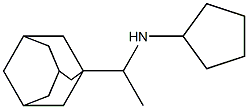 N-[1-(adamantan-1-yl)ethyl]cyclopentanamine Structure