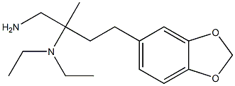 N-[1-(aminomethyl)-3-(1,3-benzodioxol-5-yl)-1-methylpropyl]-N,N-diethylamine Structure