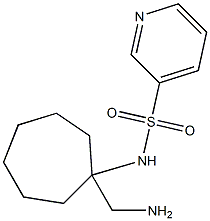 N-[1-(aminomethyl)cycloheptyl]pyridine-3-sulfonamide Structure