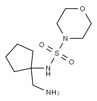 N-[1-(aminomethyl)cyclopentyl]morpholine-4-sulfonamide Structure