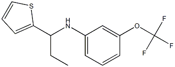 N-[1-(thiophen-2-yl)propyl]-3-(trifluoromethoxy)aniline Structure
