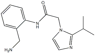 N-[2-(aminomethyl)phenyl]-2-[2-(propan-2-yl)-1H-imidazol-1-yl]acetamide