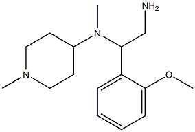 N-[2-amino-1-(2-methoxyphenyl)ethyl]-N-methyl-N-(1-methylpiperidin-4-yl)amine