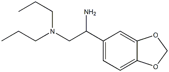 N-[2-amino-2-(1,3-benzodioxol-5-yl)ethyl]-N,N-dipropylamine Structure