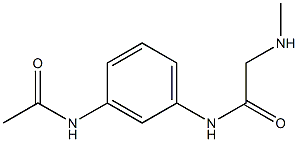 N-[3-(acetylamino)phenyl]-2-(methylamino)acetamide Struktur