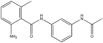 N-[3-(acetylamino)phenyl]-2-amino-6-methylbenzamide Struktur
