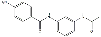 N-[3-(acetylamino)phenyl]-4-aminobenzamide Structure
