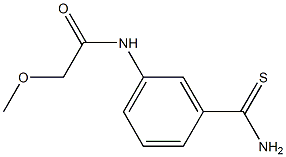 N-[3-(aminocarbonothioyl)phenyl]-2-methoxyacetamide Structure