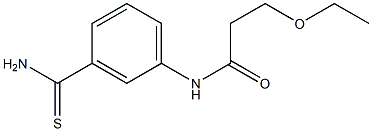 N-[3-(aminocarbonothioyl)phenyl]-3-ethoxypropanamide
